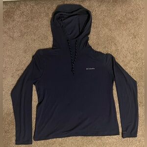 Columbia Blue Pullover Hoodie Sweatshirt